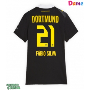 Borussia Dortmund Fabio Silva #21 Replika Udebanetrøje Dame 2026-27 Kortærmet
